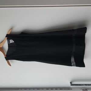 Vintage Versus Versace Mesh Hem Viscose Cocktail Shift Dress